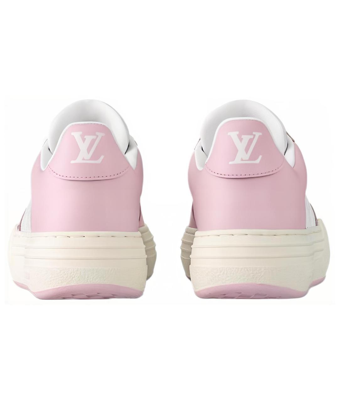 LOUIS VUITTON Белые кожаные кроссовки, фото 5