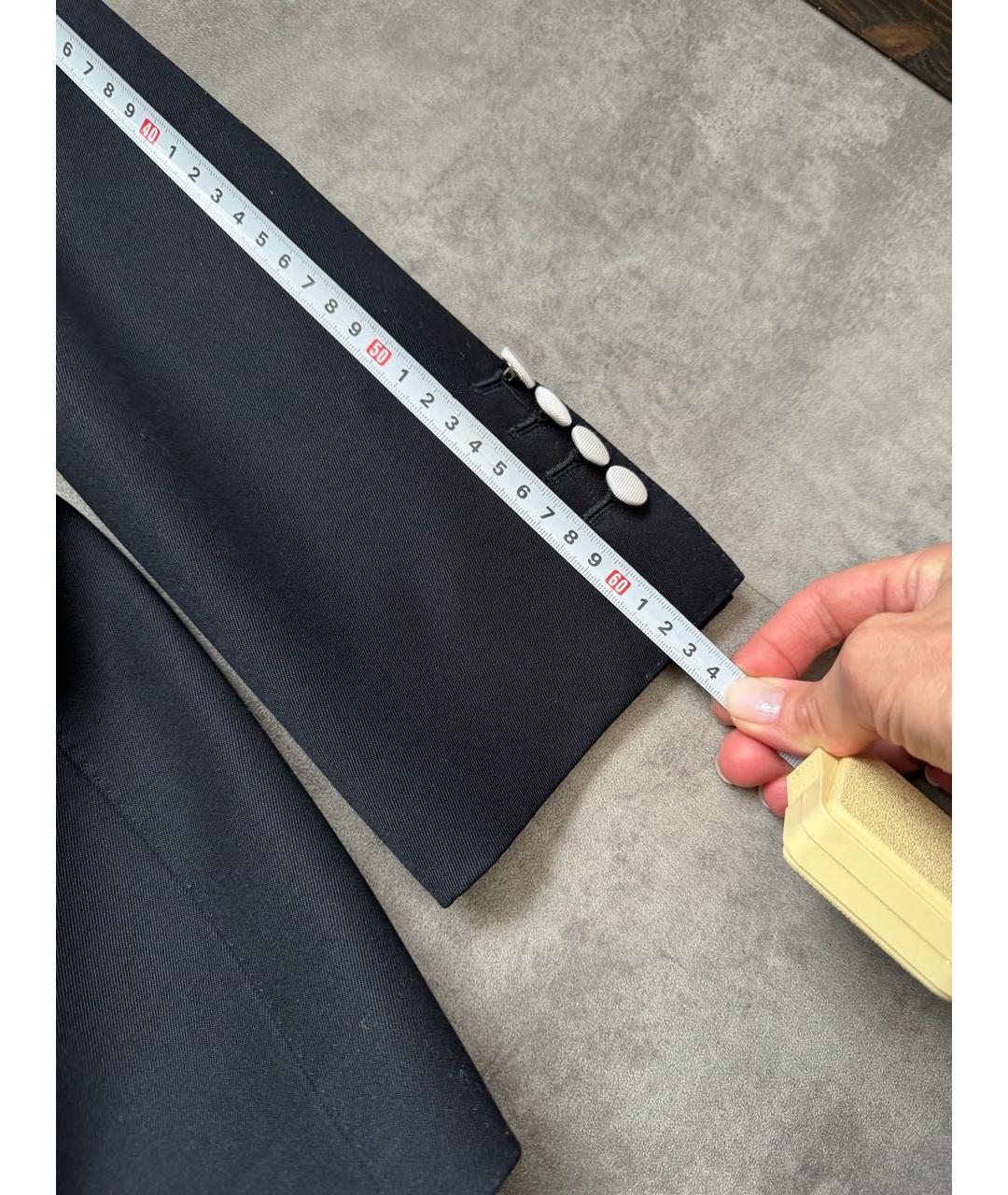 DOLCE&GABBANA Темно-синий шерстяной костюм с брюками, фото 6