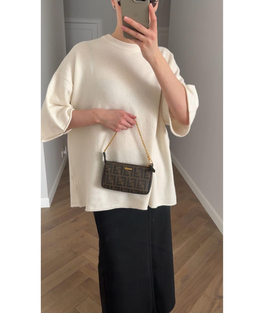 FENDI Коричневая сумка с короткими ручками, фото 8