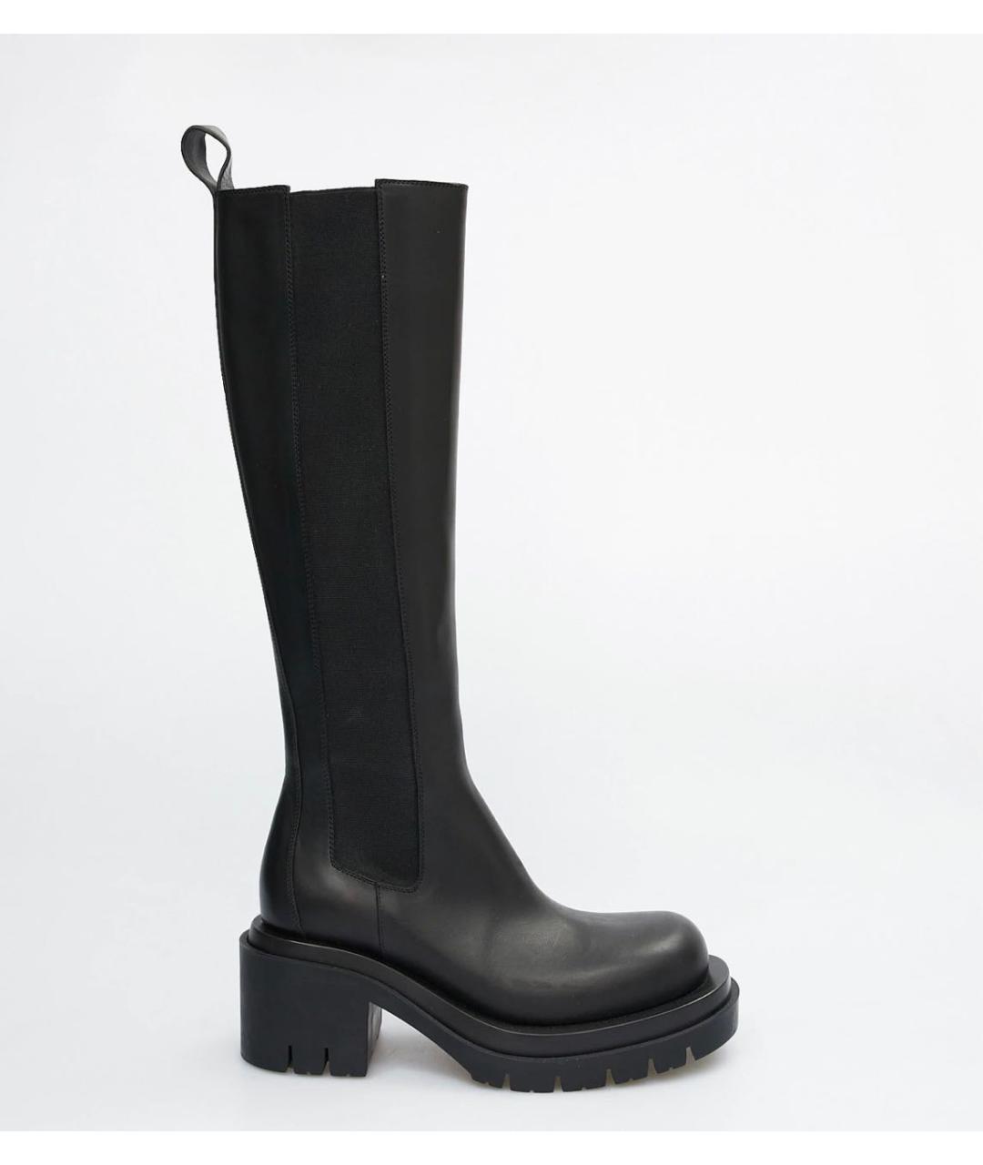 BOTTEGA VENETA Черные кожаные сапоги, фото 5