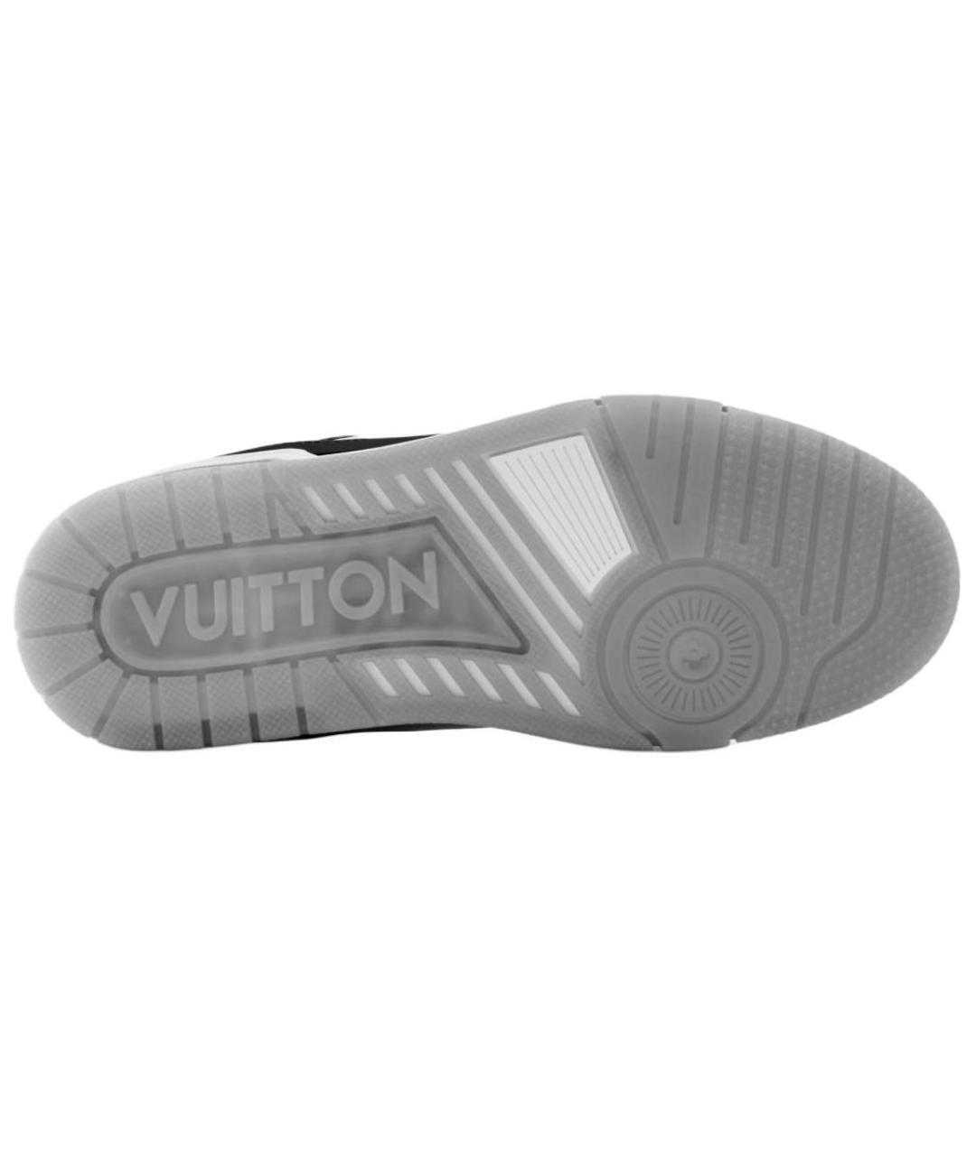 LOUIS VUITTON Черные кожаные кроссовки, фото 5