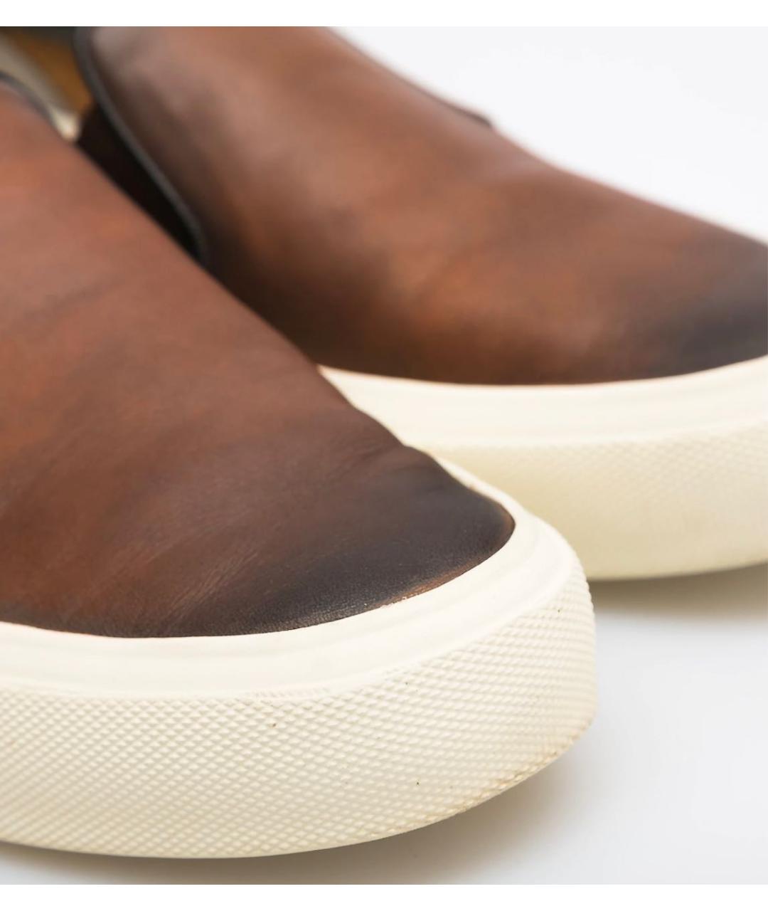 TOM FORD Коричневые кожаные слипоны, фото 3