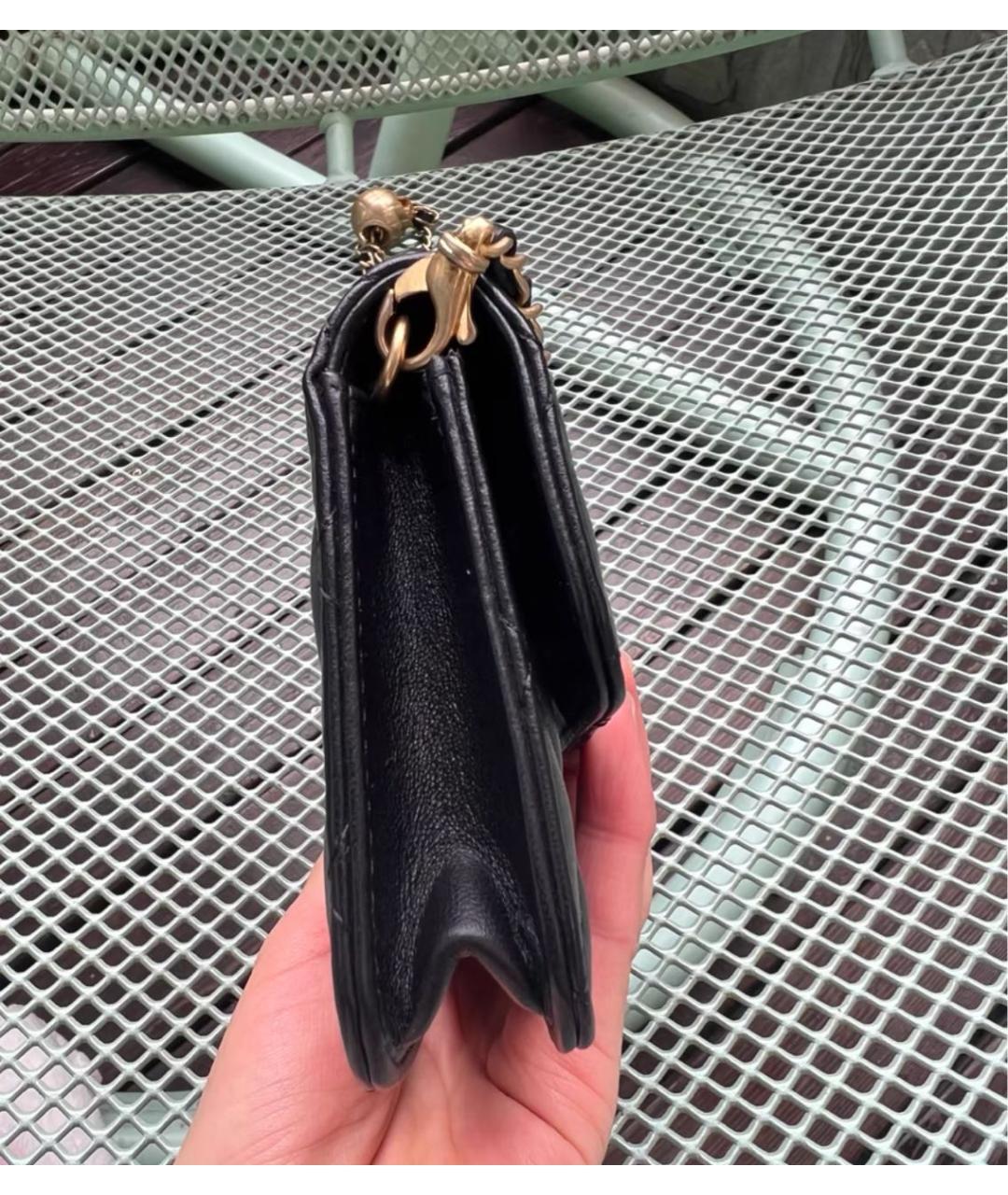 CHANEL Черная кожаная сумка через плечо, фото 4