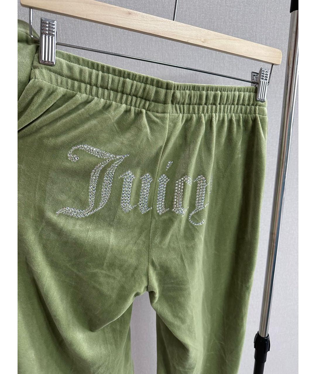JUICY COUTURE Зеленый велюровый спортивные костюмы, фото 4