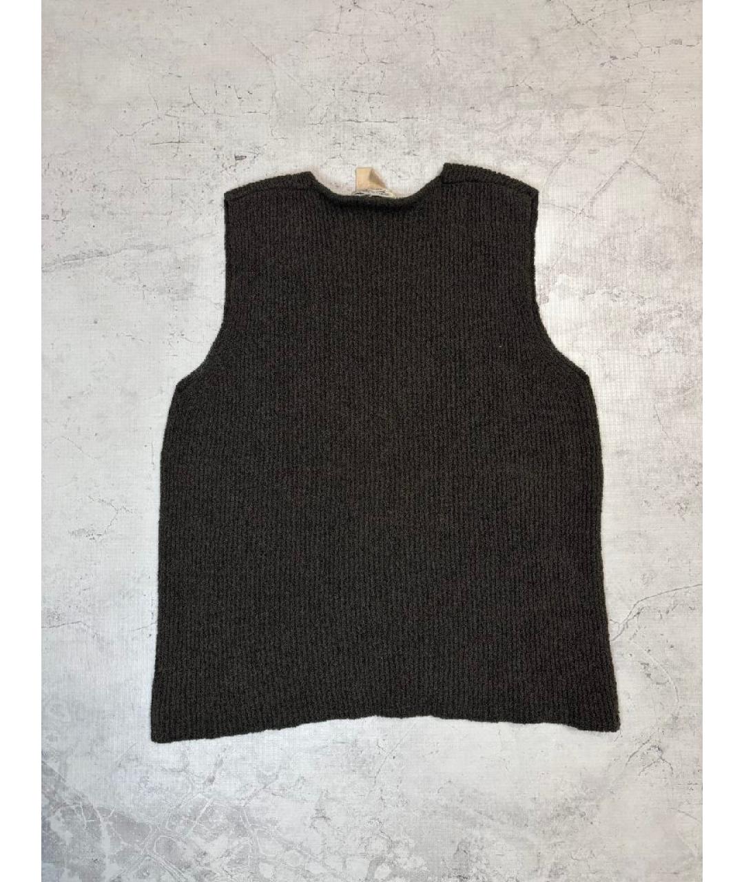 MAX MARA Антрацитовая шерстяная жилетка, фото 2