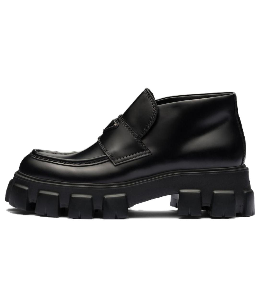 PRADA Черные кожаные лоферы, фото 2