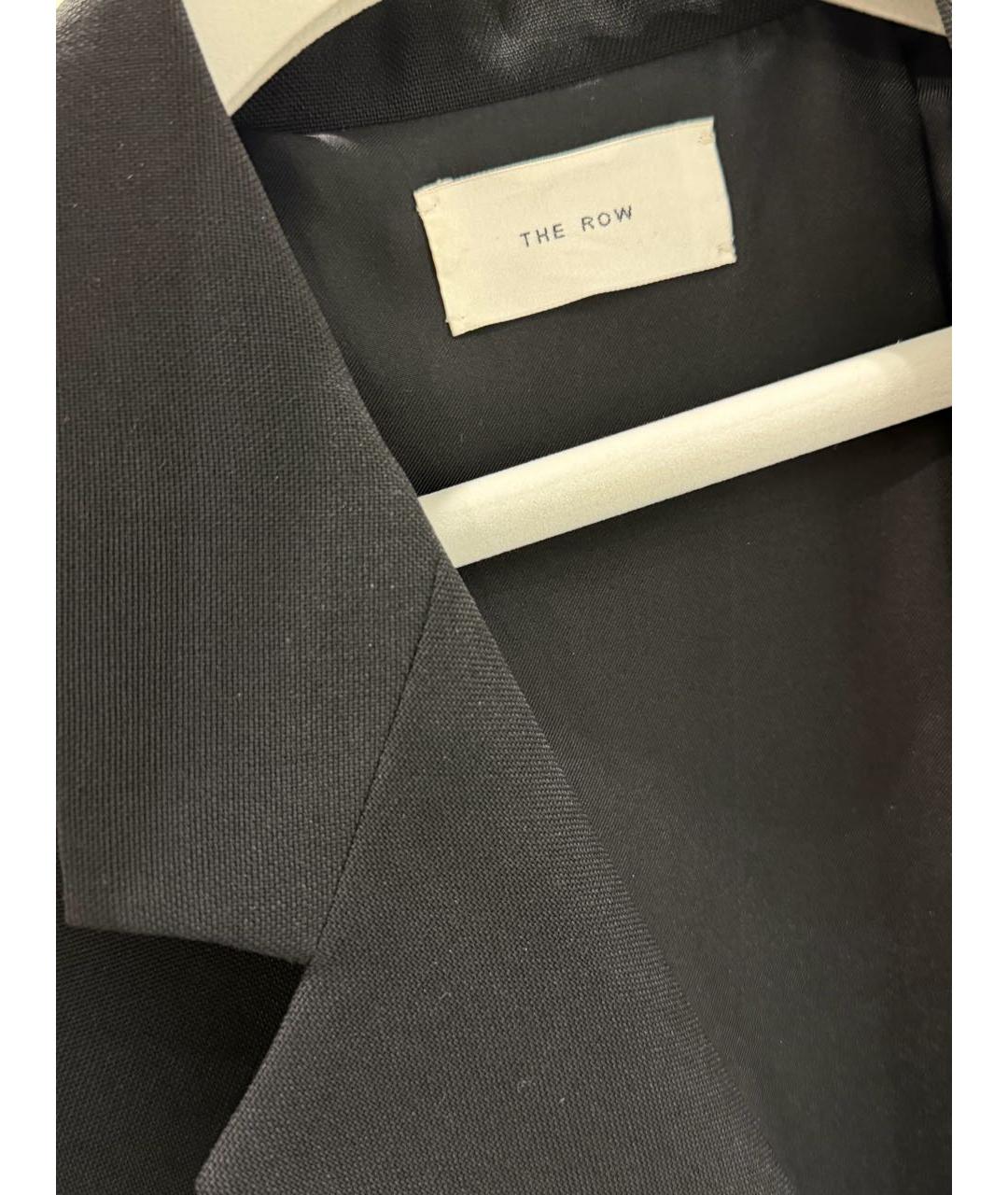 THE ROW Черное шерстяное пальто, фото 3