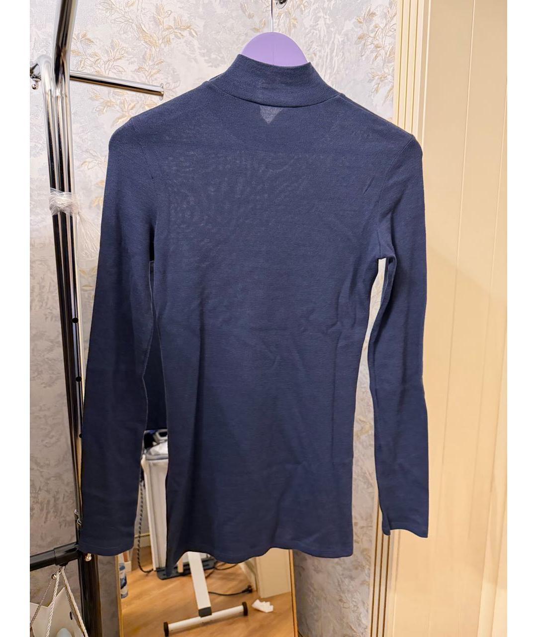 BALMAIN Темно-синяя кашемировая водолазка, фото 2