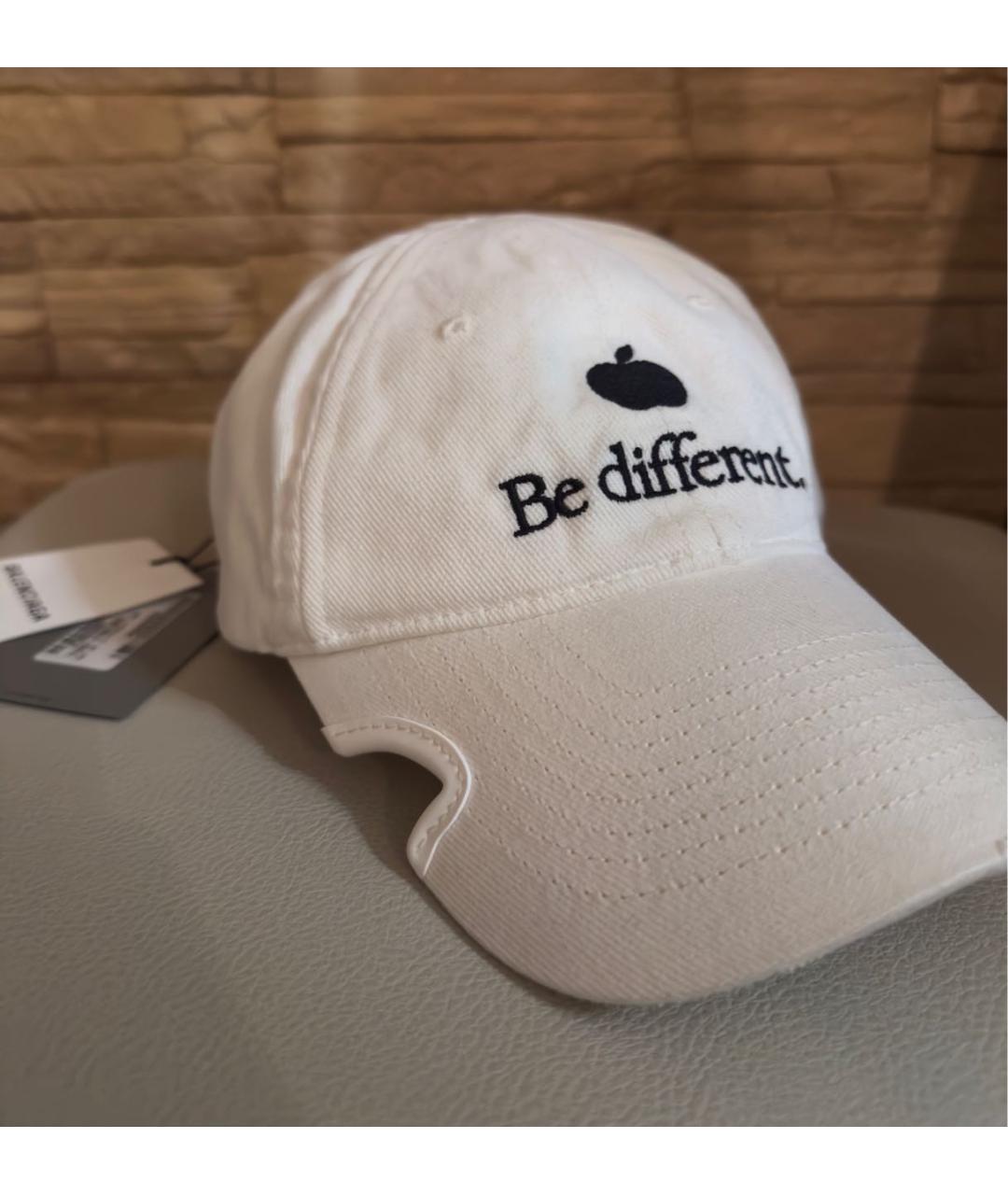 BALENCIAGA Белая хлопковая кепка/бейсболка, фото 3