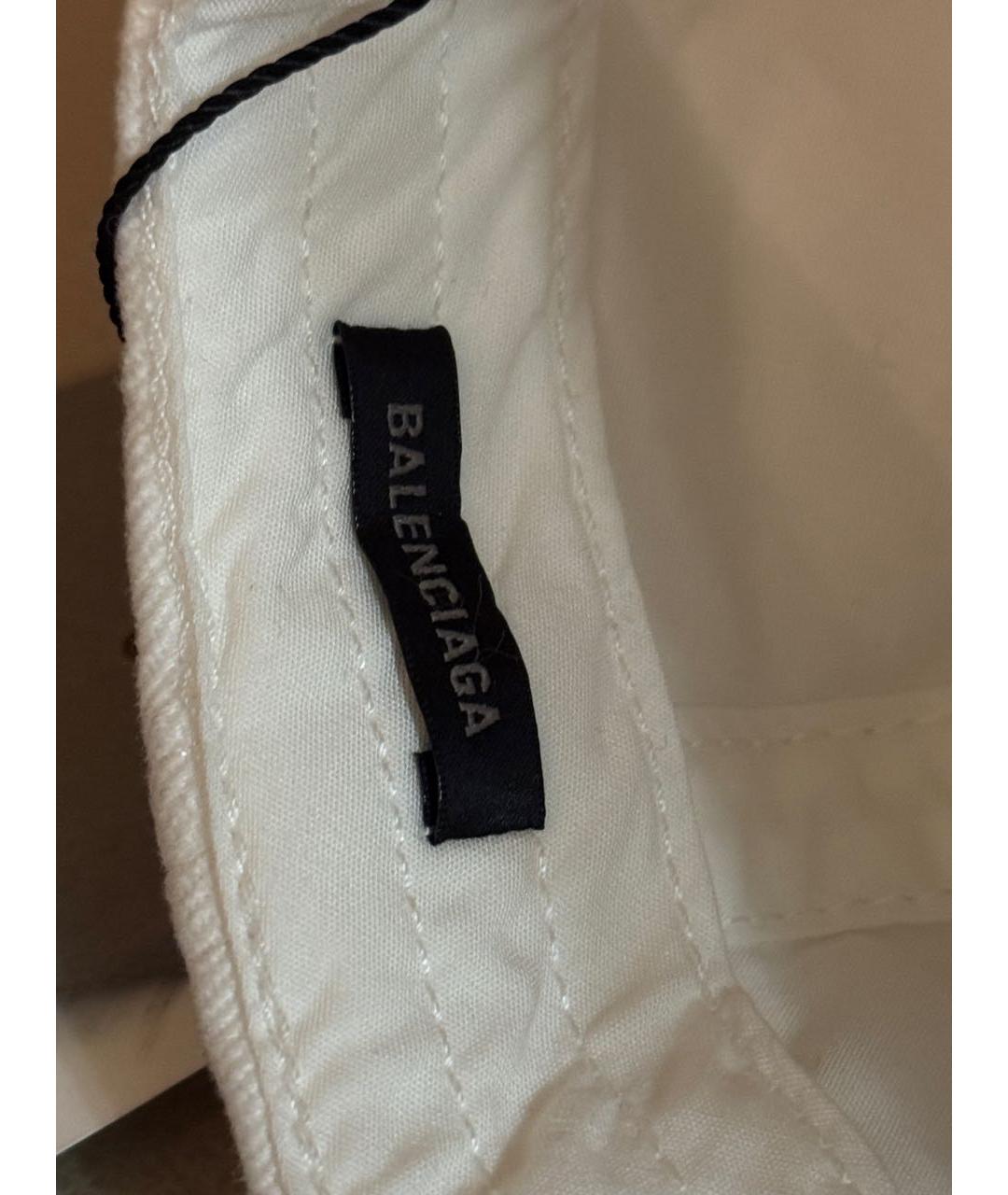 BALENCIAGA Белая хлопковая кепка/бейсболка, фото 6