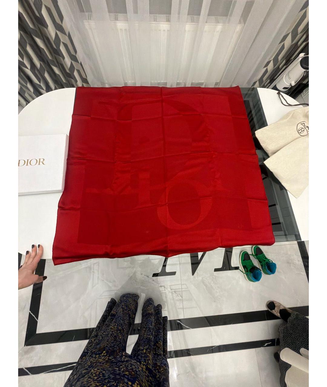 CHRISTIAN DIOR Красный платок, фото 6