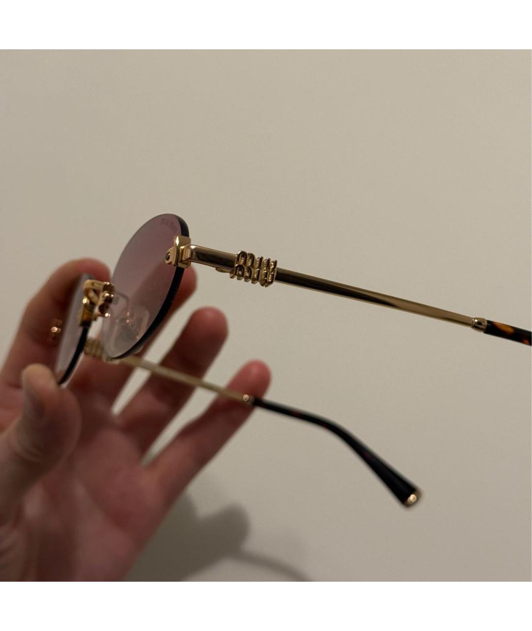 MIU MIU Розовые солнцезащитные очки, фото 2