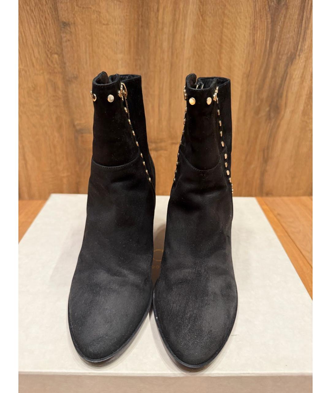 JIMMY CHOO Черные замшевые ботильоны, фото 2