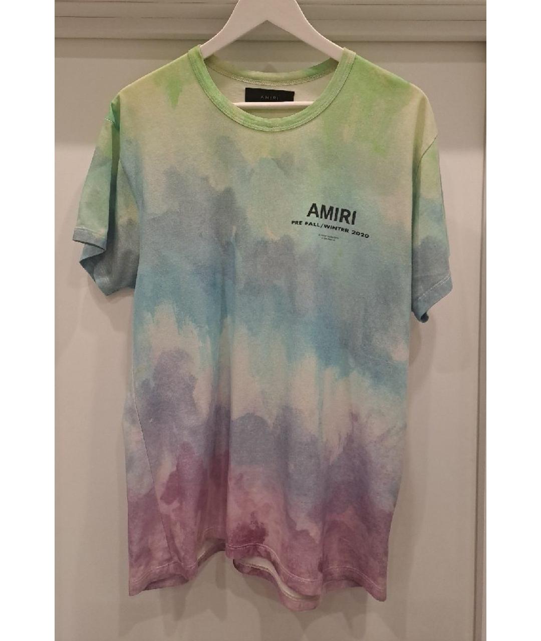 AMIRI Мульти хлопко-полиэстеровая футболка, фото 2