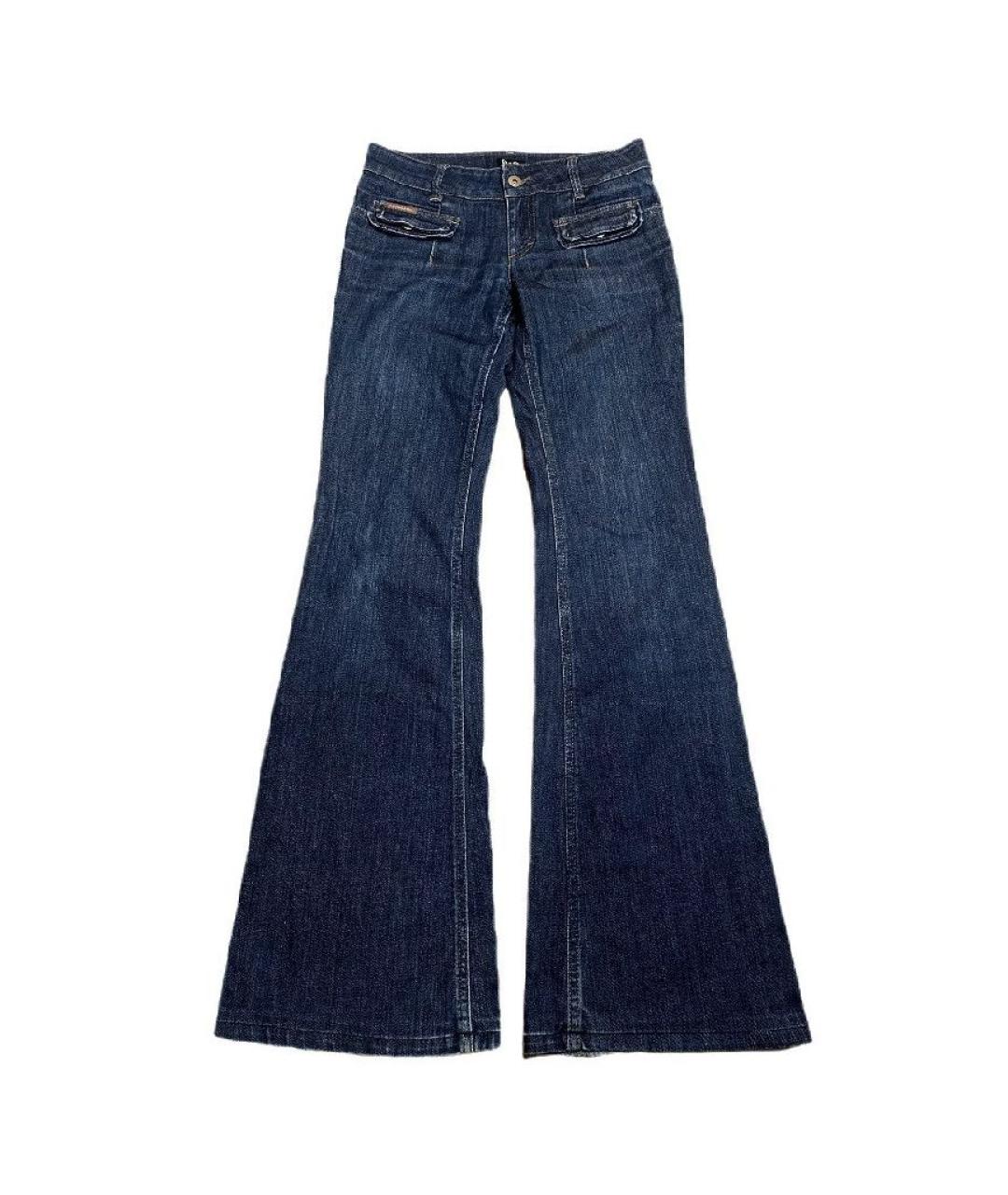 DOLCE&GABBANA Темно-синие хлопковые джинсы клеш, фото 5