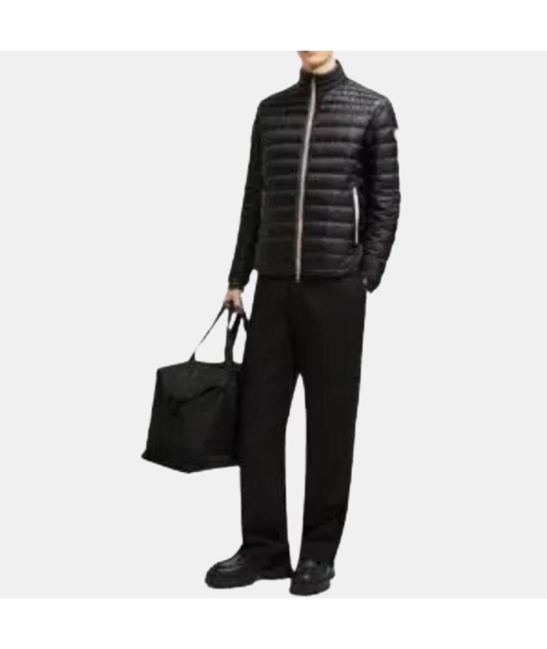 MONCLER Черный пуховик, фото 3
