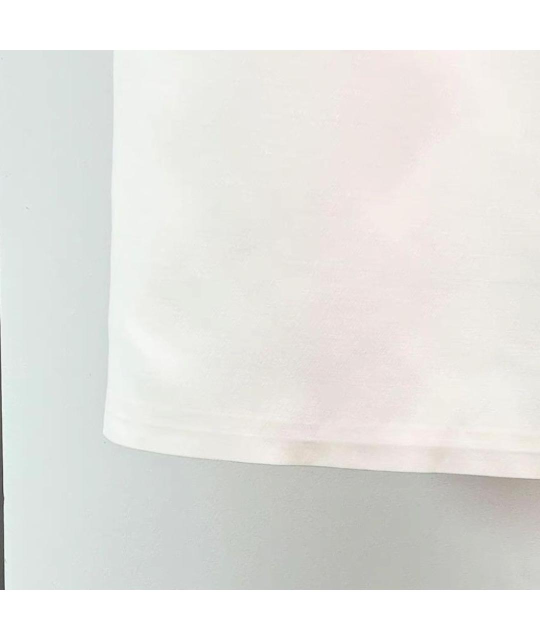 VALENTINO Белое хлопковое вечернее платье, фото 6