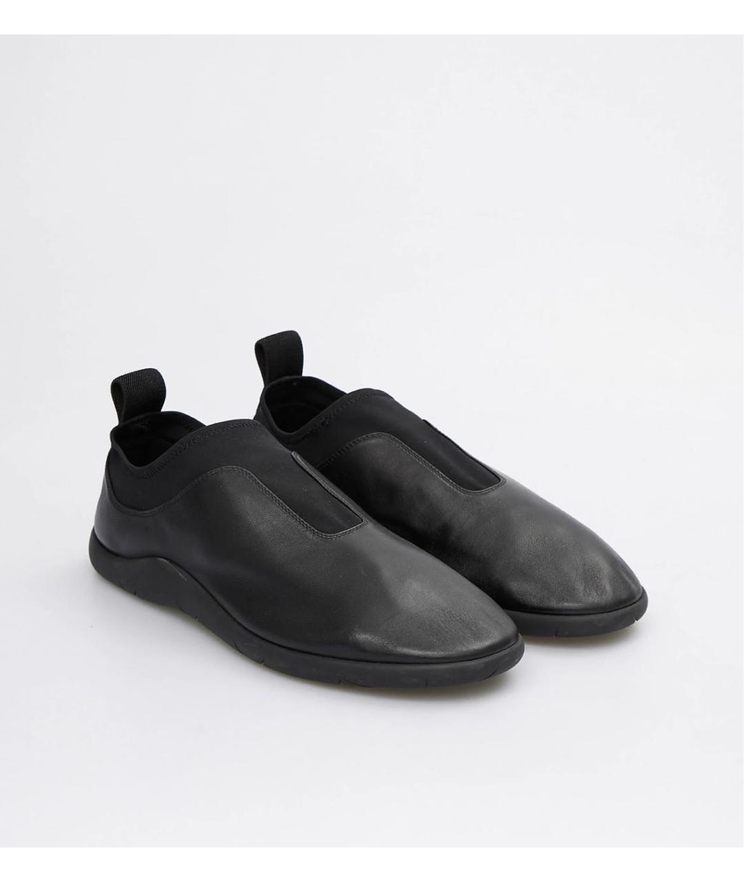 BOTTEGA VENETA Черные кожаные слипоны, фото 2