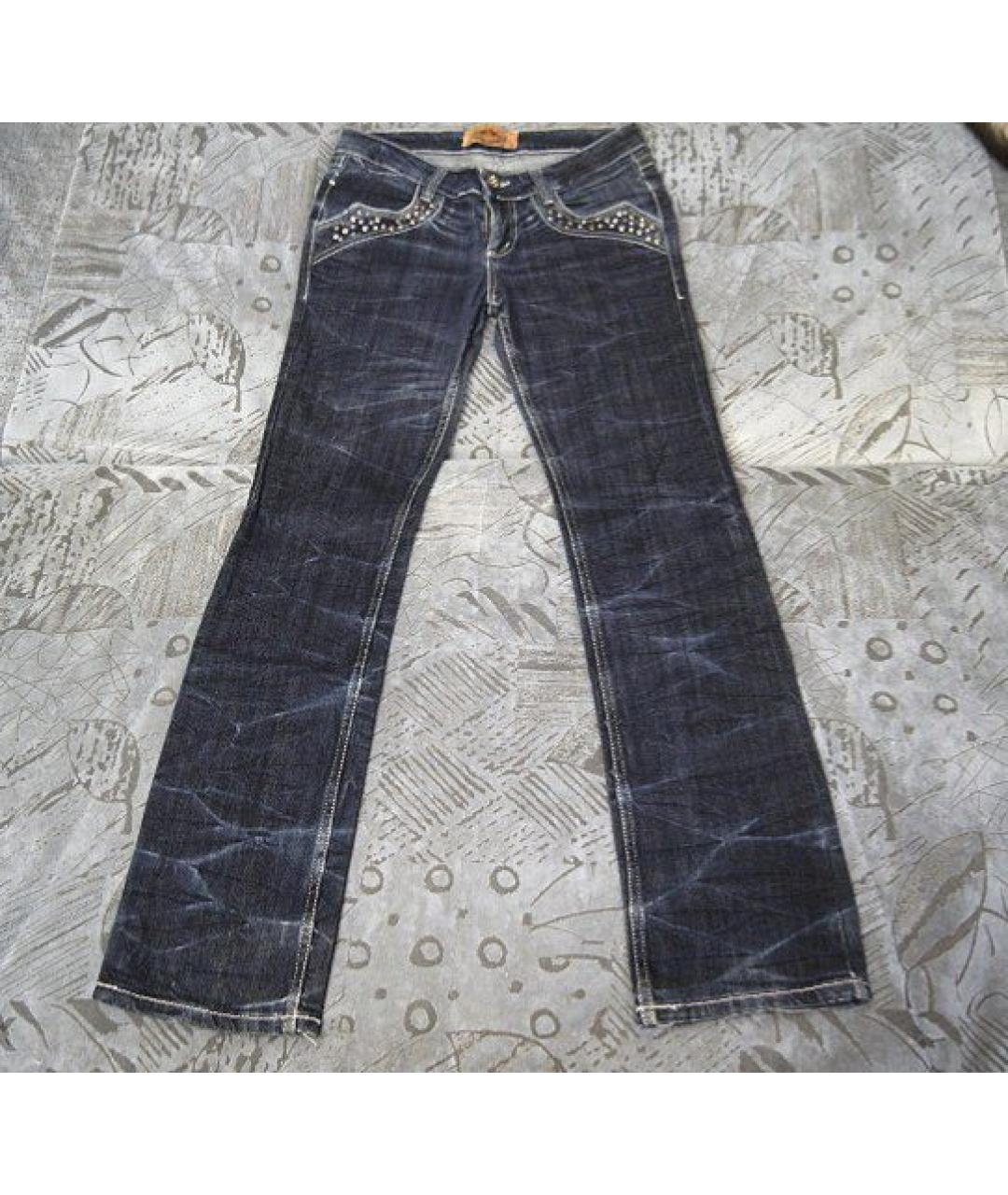 DSQUARED2 Синие хлопковые прямые джинсы, фото 9