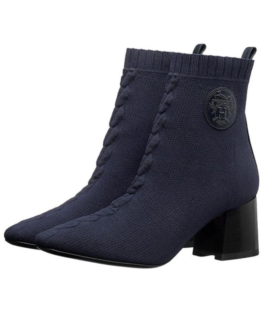 HERMES Синие ботильоны, фото 3