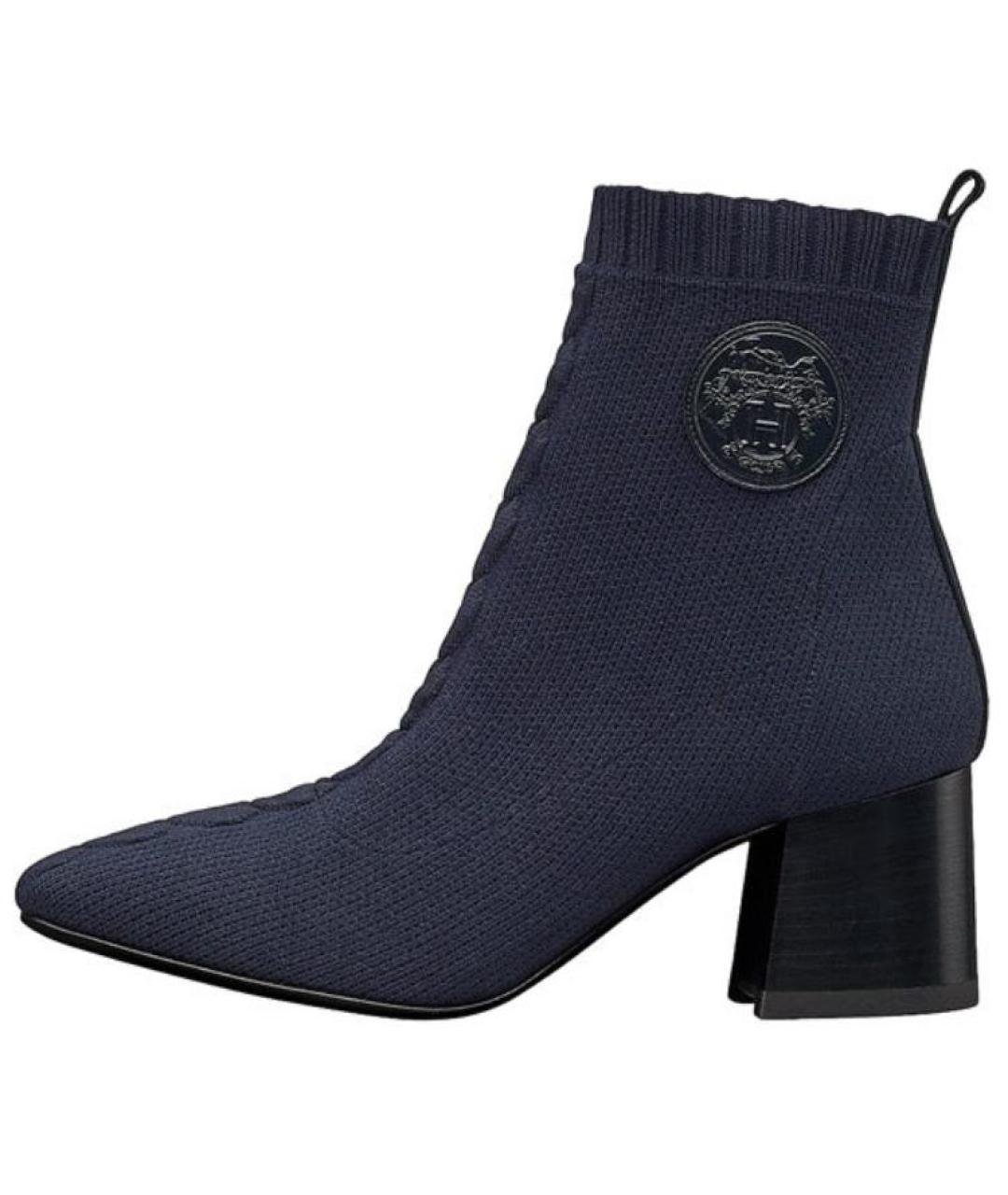 HERMES Синие ботильоны, фото 2