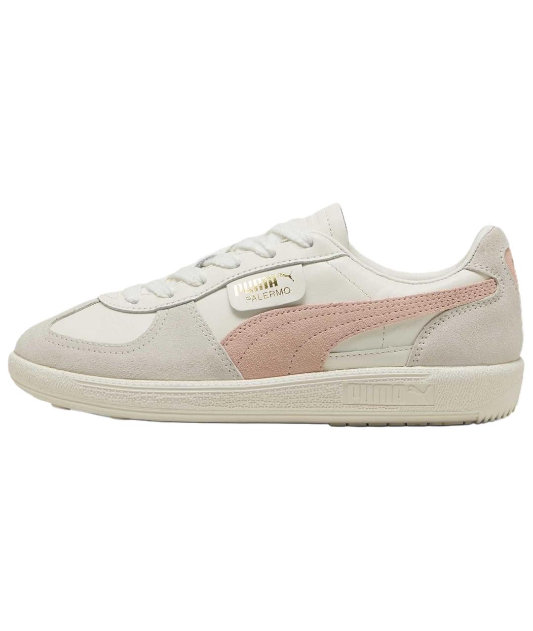 PUMA Бежевые кожаные кеды, фото 2