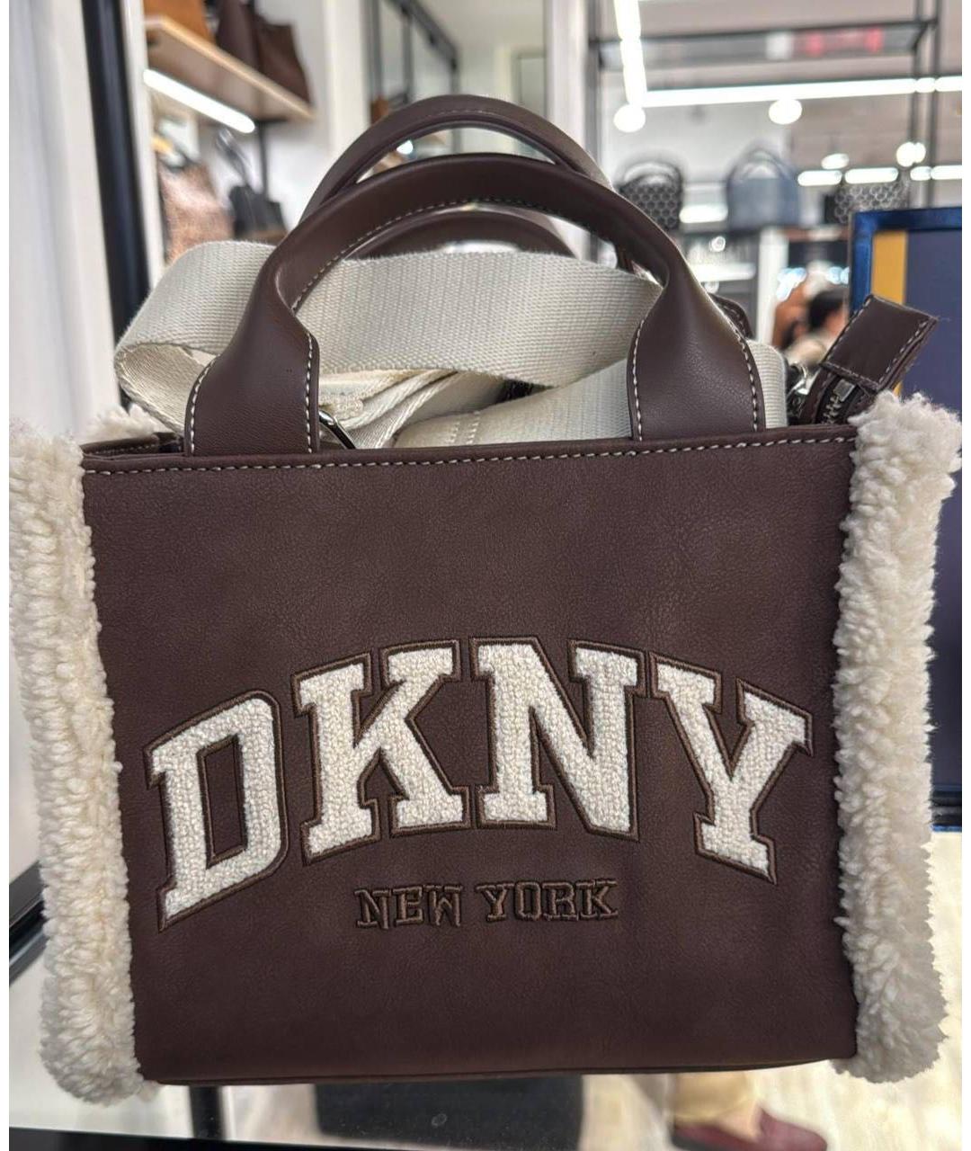 DKNY Коричневая сумка тоут, фото 2