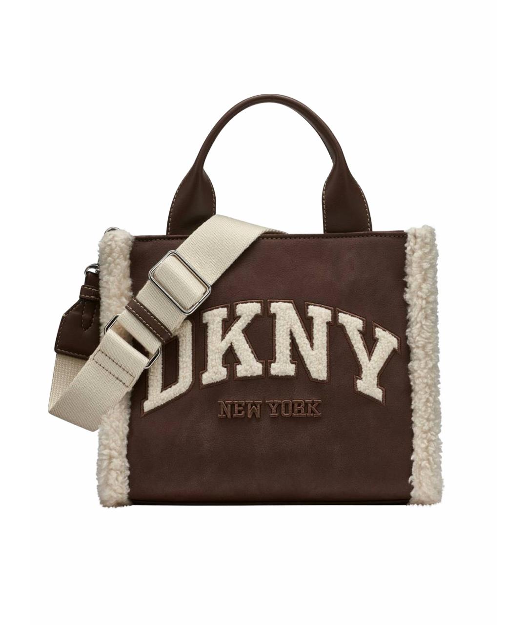 DKNY Коричневая сумка тоут, фото 1