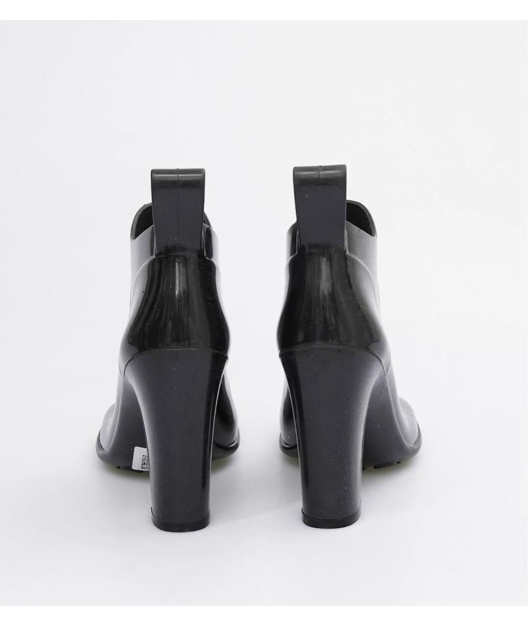 BOTTEGA VENETA Черные резиновые ботильоны, фото 4
