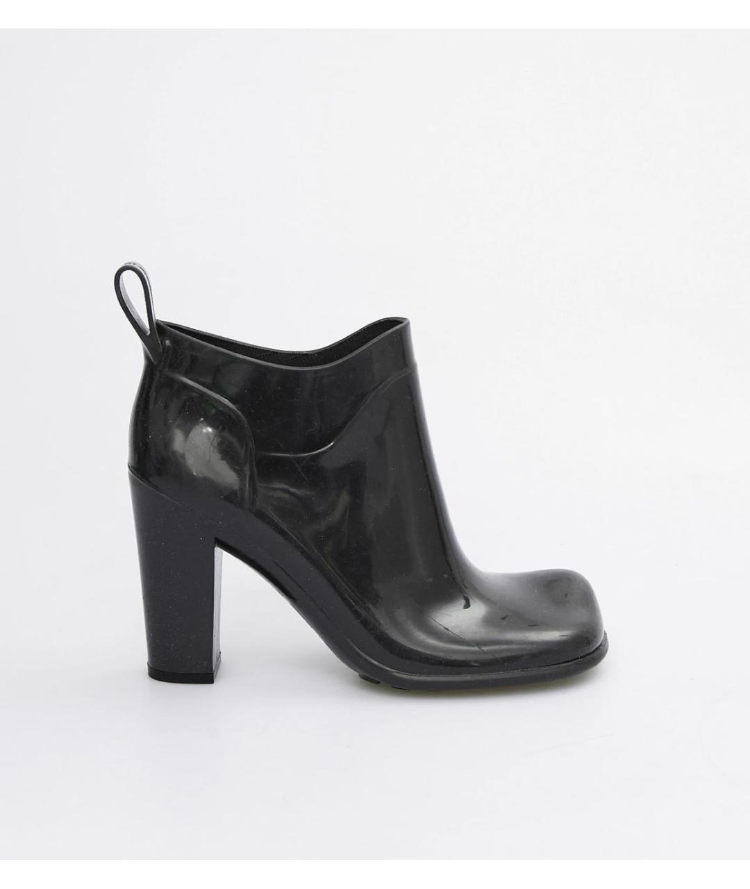 BOTTEGA VENETA Черные резиновые ботильоны, фото 5