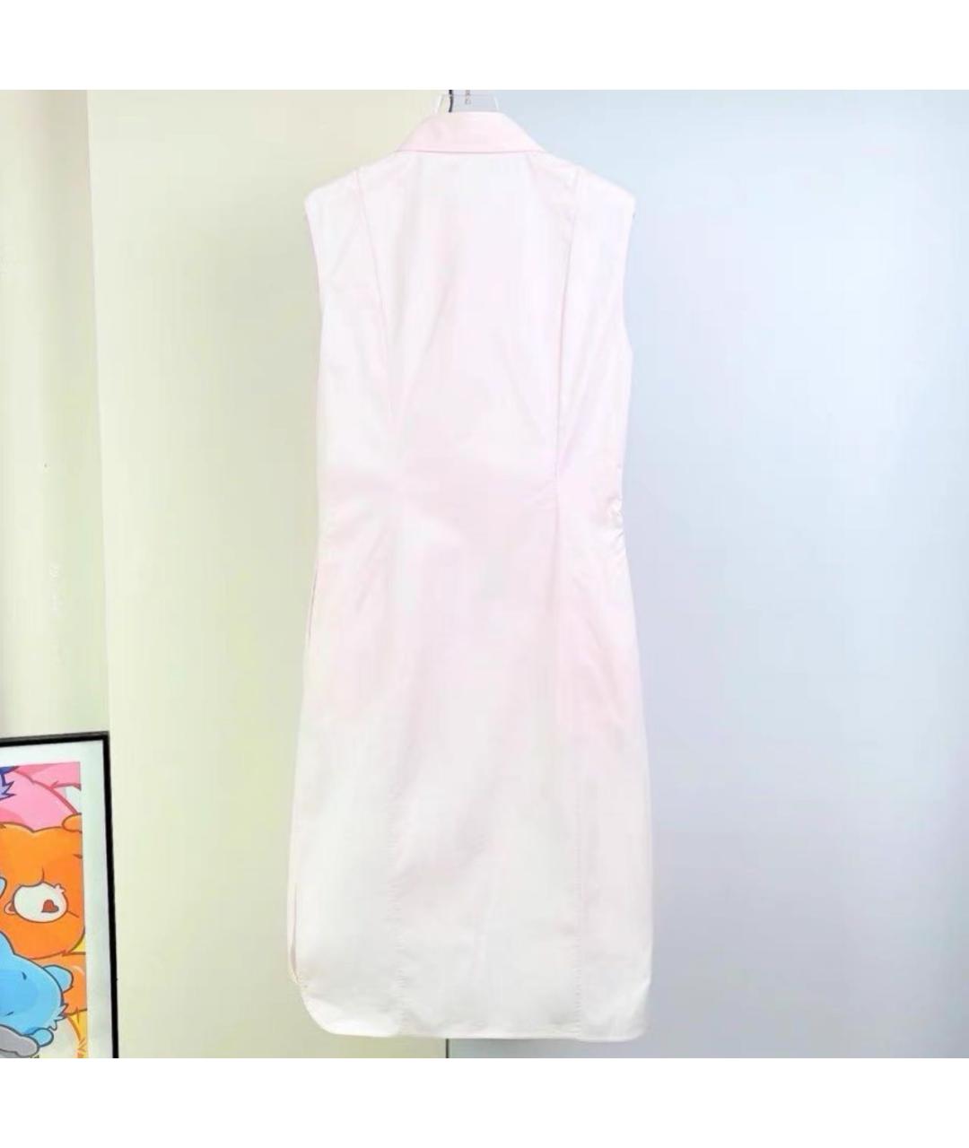CHRISTIAN DIOR Розовое хлопковое повседневное платье, фото 3