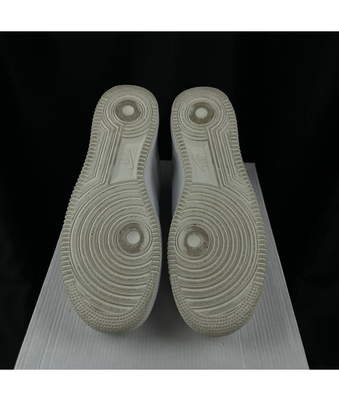 NIKE Белые кожаные низкие кроссовки / кеды, фото 6