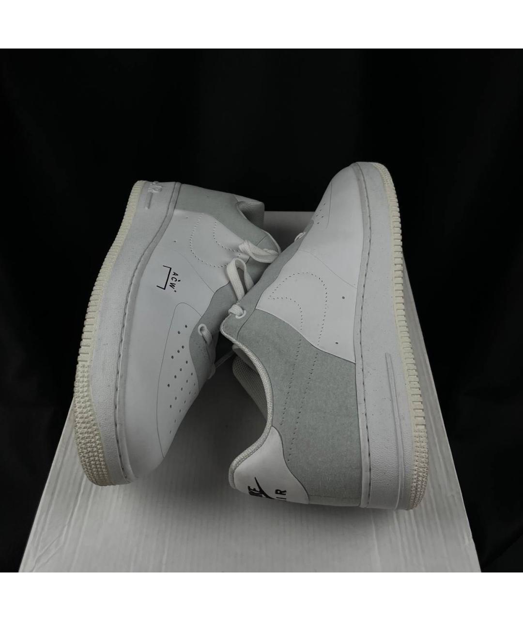 NIKE Белые кожаные низкие кроссовки / кеды, фото 3