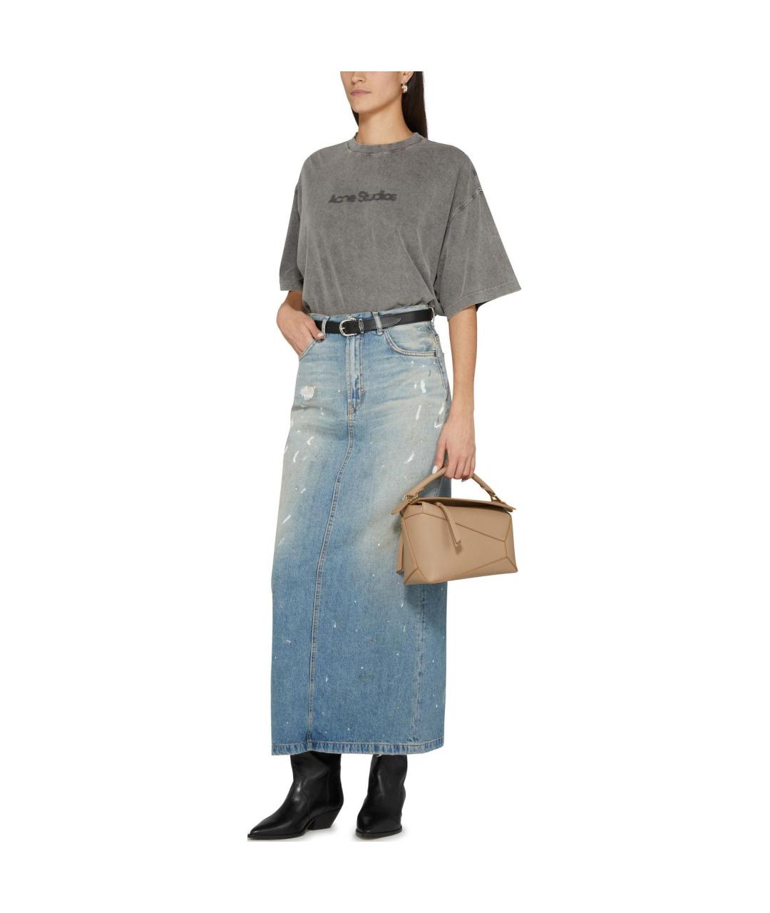 ACNE STUDIOS Серая футболка, фото 4