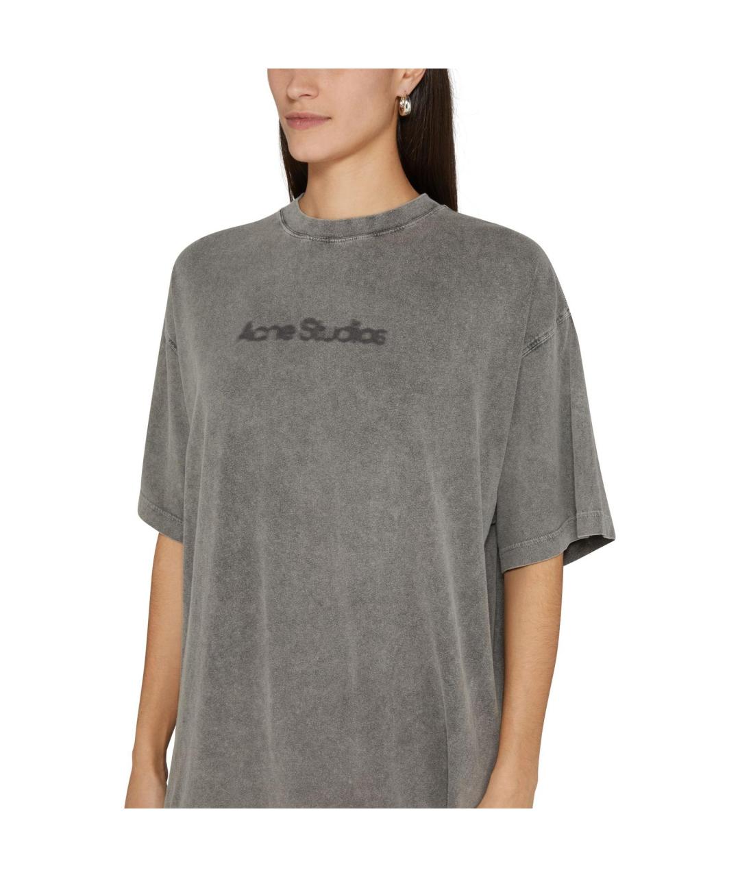 ACNE STUDIOS Серая футболка, фото 5