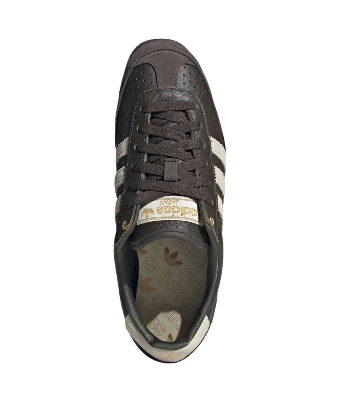 ADIDAS Хаки кожаные кроссовки, фото 5