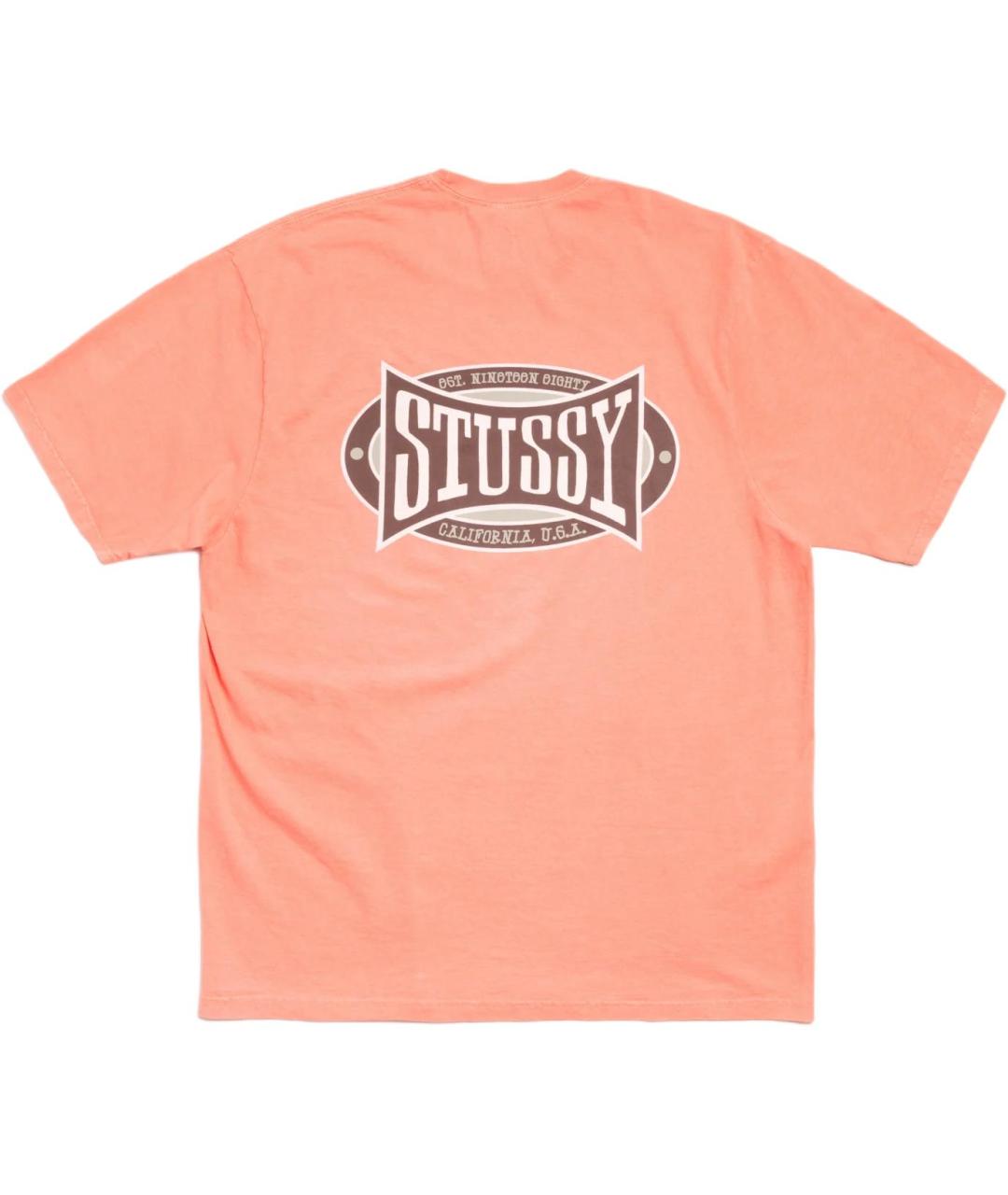 STUSSY Розовая футболка, фото 2