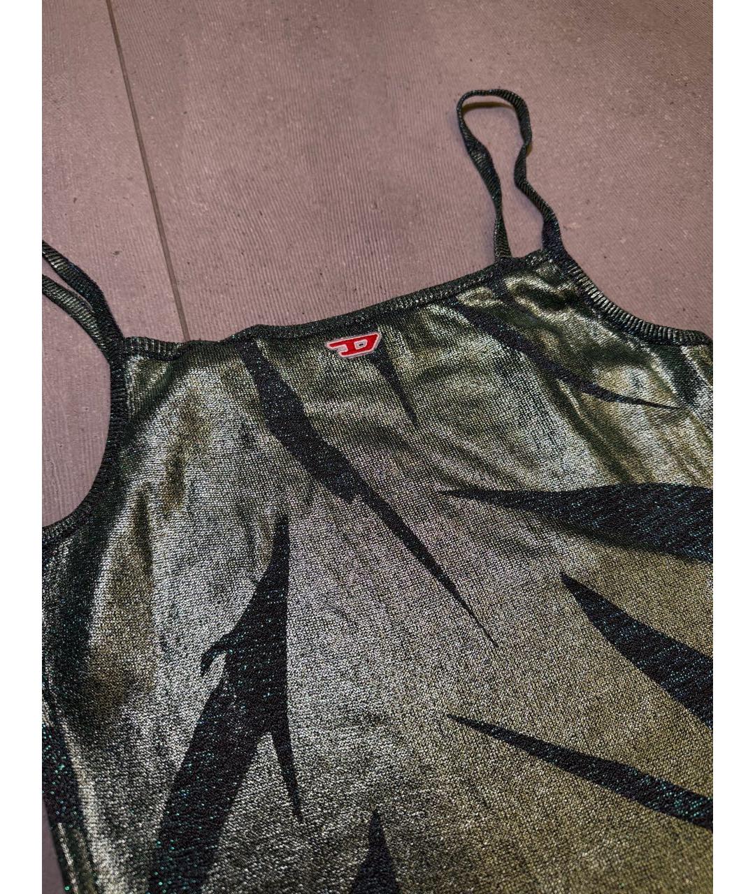 DIESEL Зеленые повседневное платье, фото 3