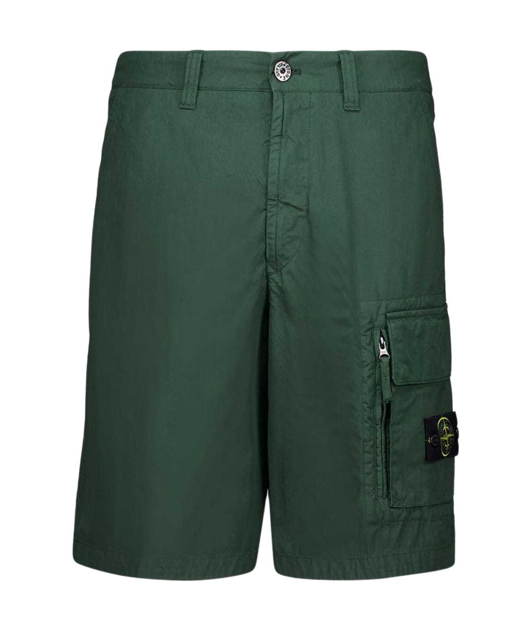STONE ISLAND Зеленые шорты, фото 1
