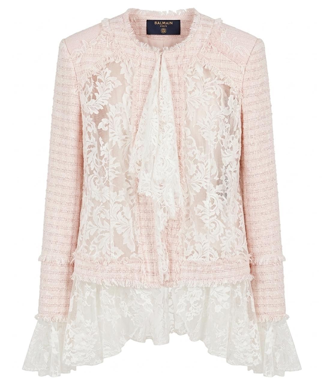 BALMAIN Розовый жакет/пиджак, фото 1