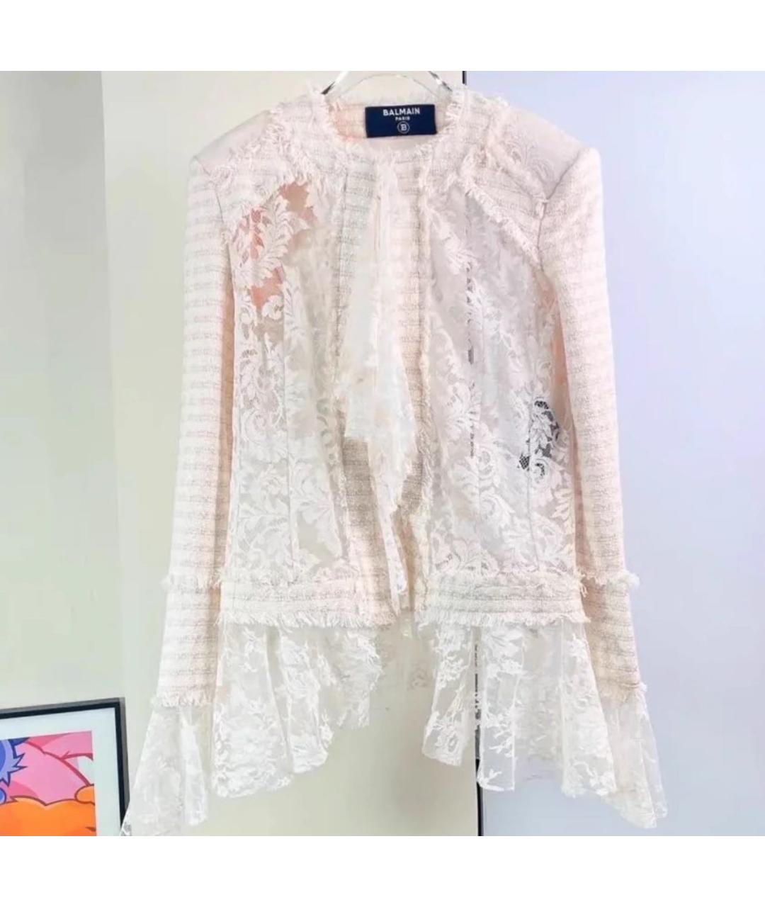 BALMAIN Розовый жакет/пиджак, фото 4