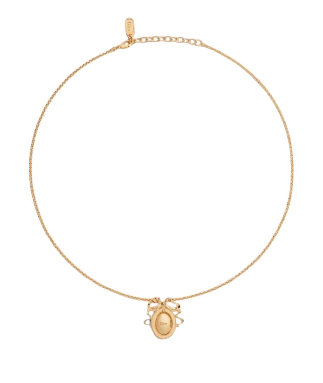 CHRISTIAN DIOR Золотая латунная подвеска, фото 1