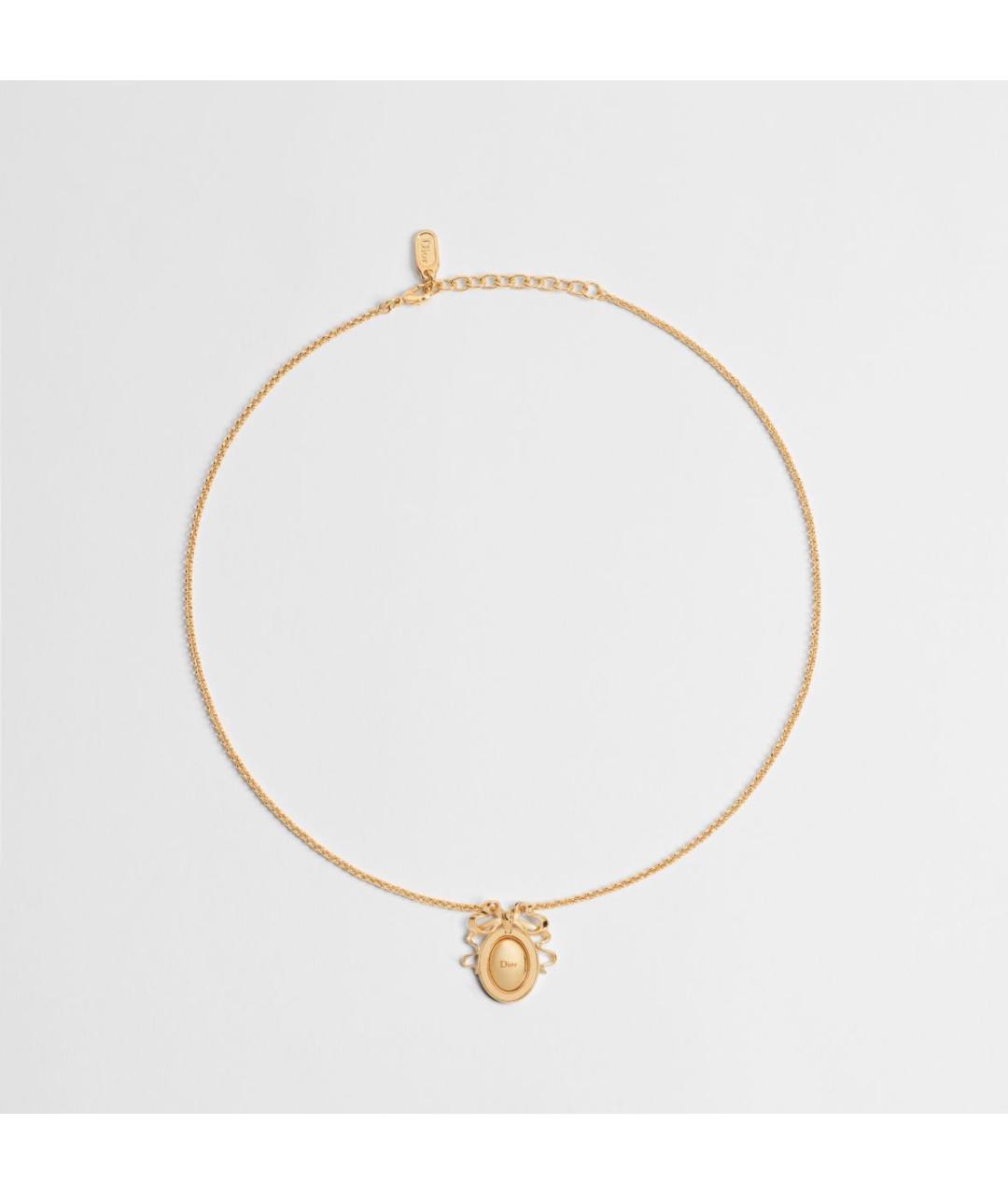 CHRISTIAN DIOR Золотая латунная подвеска, фото 4