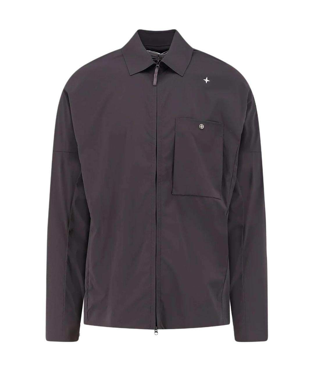 STONE ISLAND Серая кэжуал рубашка, фото 1