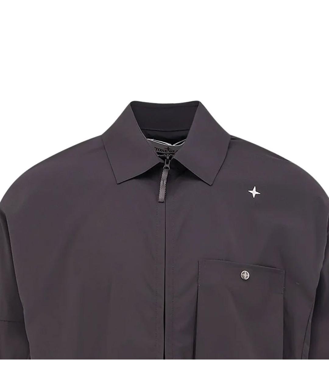 STONE ISLAND Серая кэжуал рубашка, фото 3