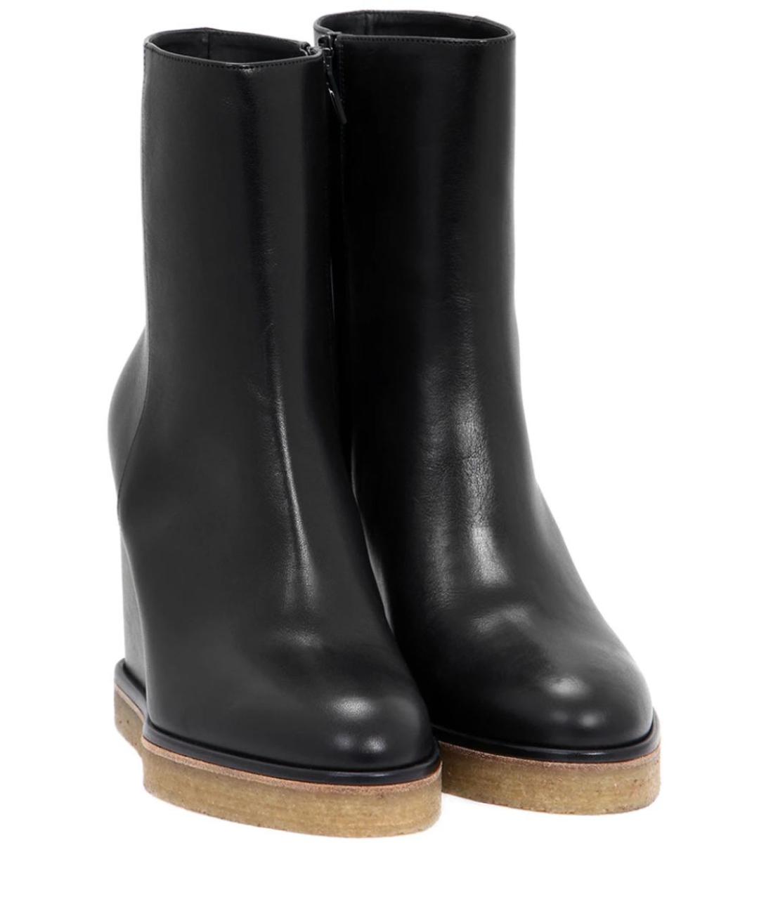 CELINE Черные кожаные ботильоны, фото 2