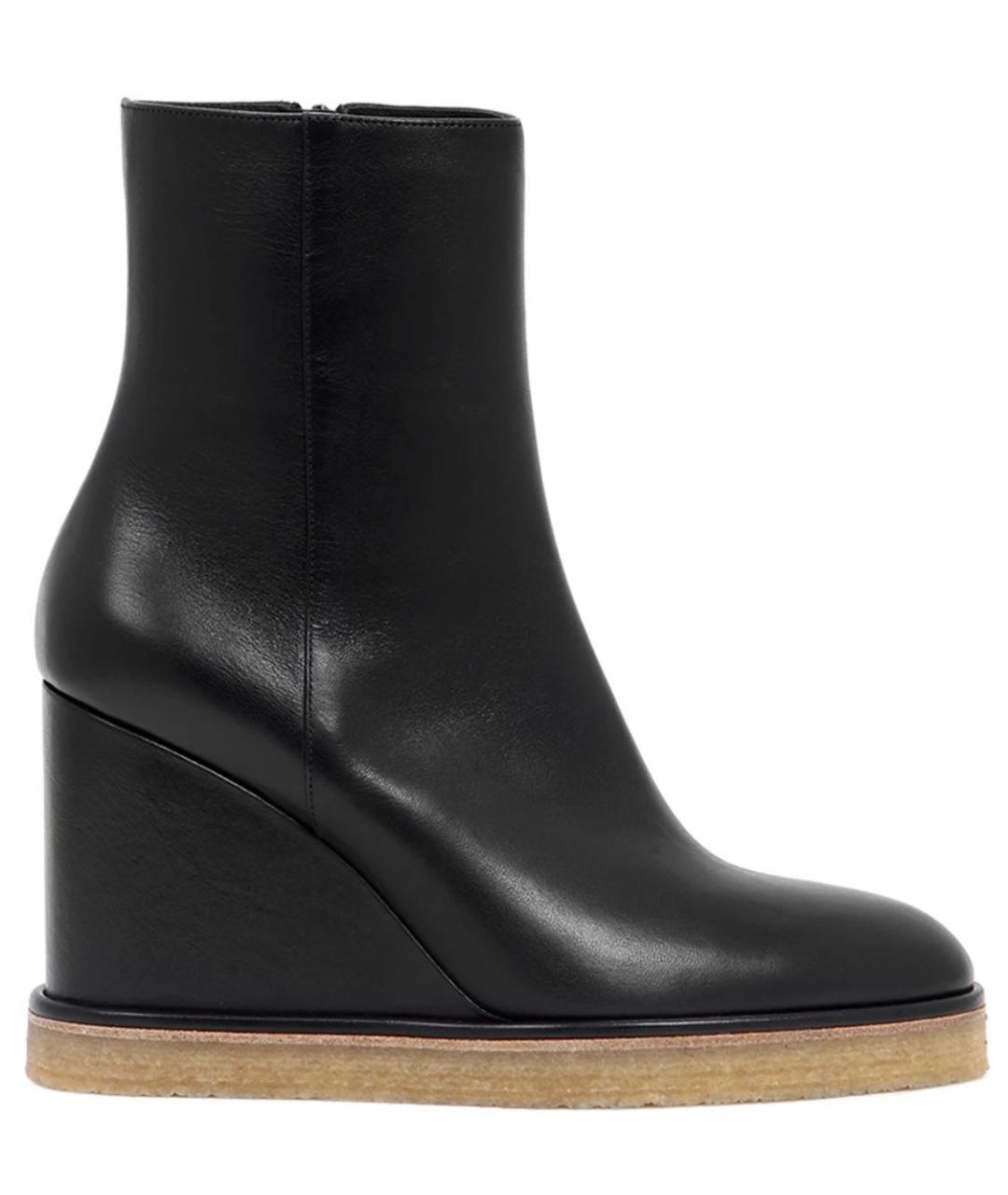 CELINE Черные кожаные ботильоны, фото 5