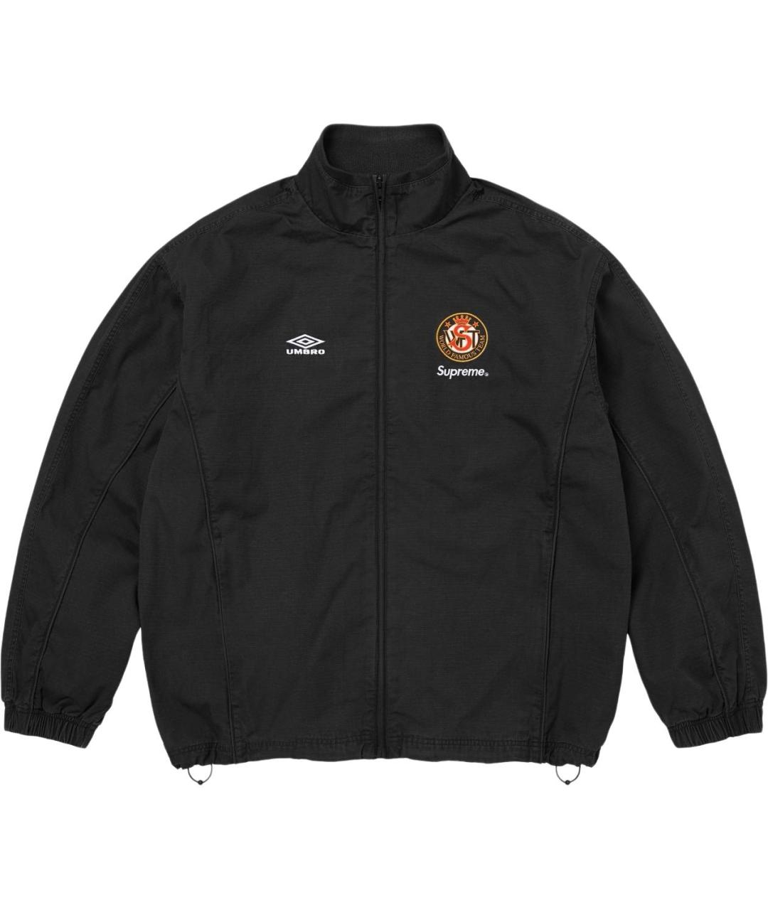 SUPREME Черная полиамидовая куртка, фото 1