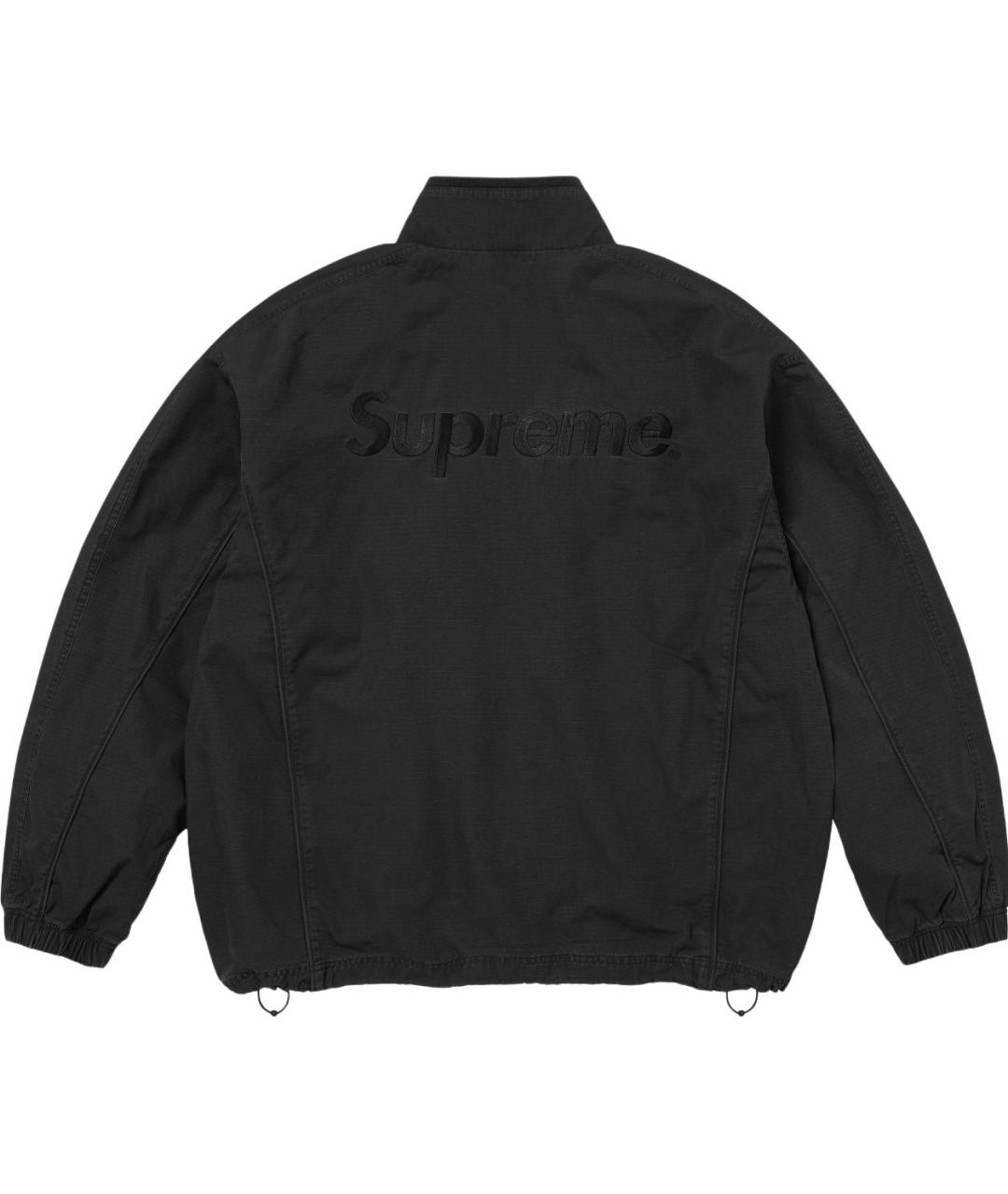 SUPREME Черная полиамидовая куртка, фото 2