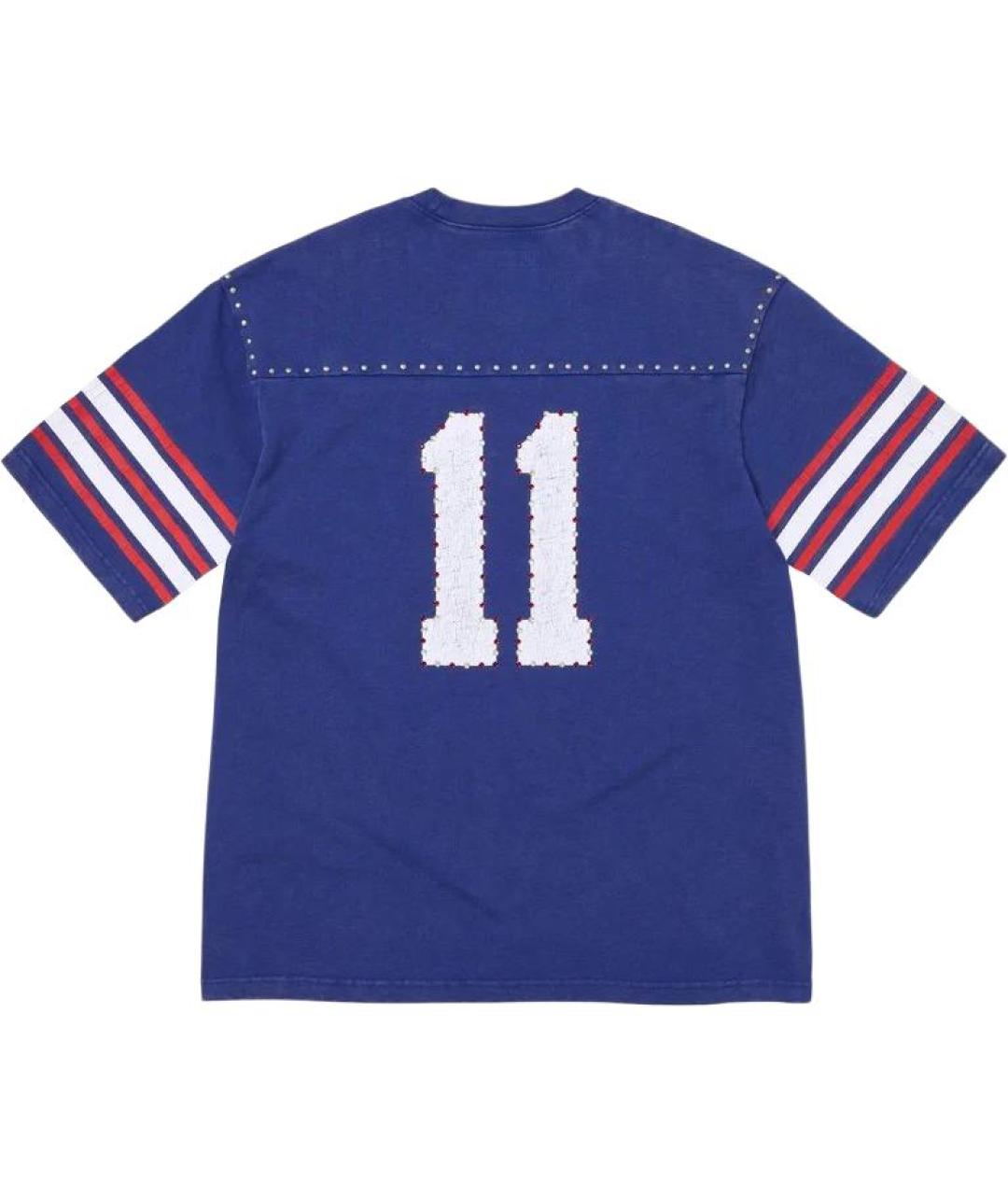 SUPREME Синяя футболка, фото 2